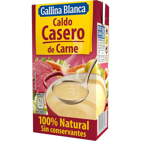 Gallina Blanca Caldo de Carne (12 x 1Ltr)