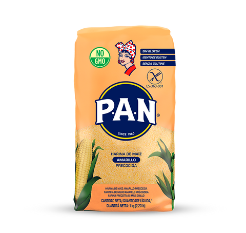 Harina PAN Yellow Corn Flour (10 x 1kg)