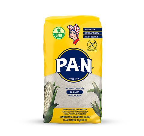 Harina PAN White Corn Flour (10 x 1kg)